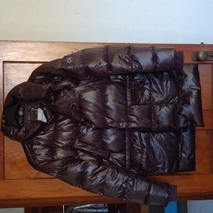 Calvin Klein shiny black puffer jacket